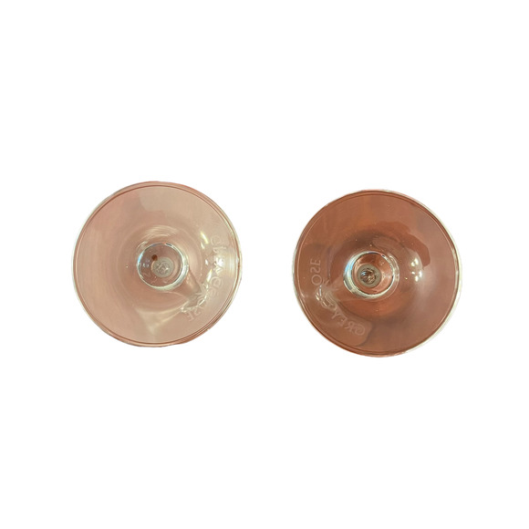 Grey Goose 7.5" Martini Vodka Glasses‎ Set Of Two Etched Crystal Clear - Picture 7 of 7